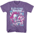 Purple heather Killer Klowns from Outer Space t-shirt featuring Killer Klowns Crazy Bunch design