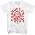 White Killer Klowns from Outer Space t-shirt featuring Killer Klowns Shorty's Boxing Gym design