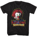 Black Killer Klowns from Outer Space t-shirt featuring Killer Klowns Head And Logo design