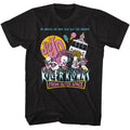 Black Killer Klowns from Outer Space t-shirt featuring Killer Klowns In Space No Ice Cream design