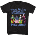 Black Killer Klowns from Outer Space t-shirt featuring Killer Klowns Pies design