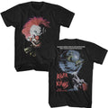 Black Killer Klowns from Outer Space t-shirt featuring an Oversized Klown Head design