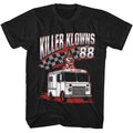 Black Killer Klowns from Outer Space t-shirt featuring a Killer Klowns Ice Cream Truck