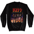 Black KISS sweatshirt featuring KISS Destroyer album art design