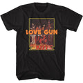 Black KISS t-shirt featuring KISS Love Gun Japanese Text design