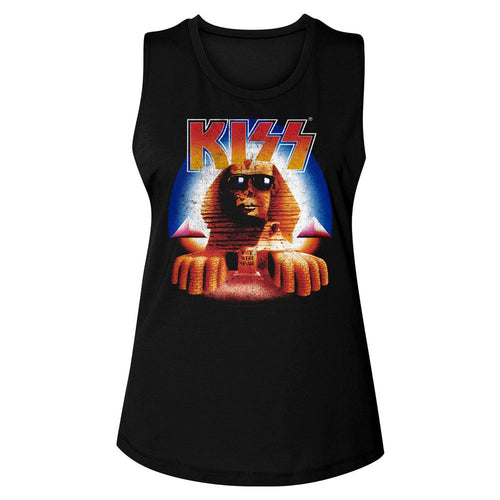 KISS Ladies Muscle Tank - H.I.T.S. Sphinx