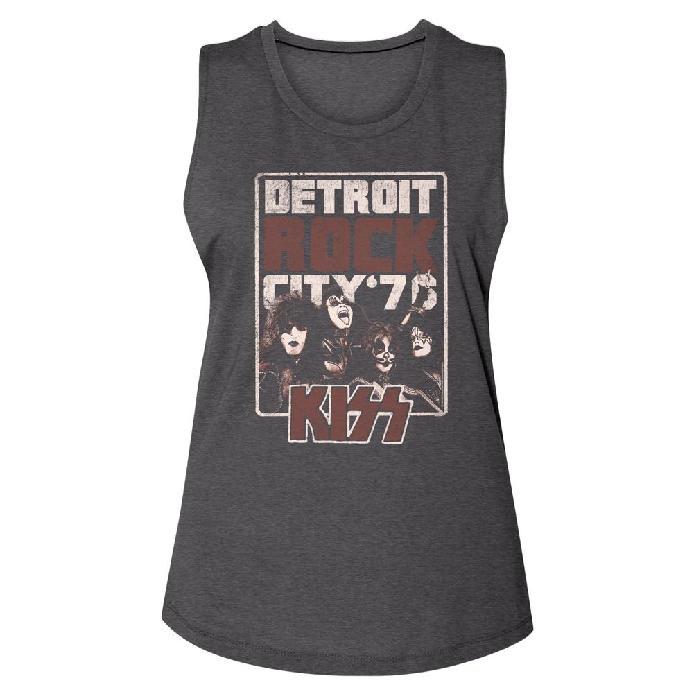 KISS Ladies Muscle Tank - Detroit Rock City