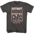 Smoke gray KISS t-shirt featuring KISS Detroit Rock City design