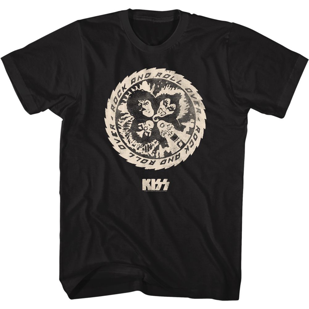 Black KISS t-shirt featuring KISS Rock And Roll design