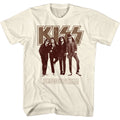Natural KISS t-shirt featuring KISS Dressed To Kill 1975 album design