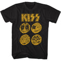 Black KISS t-shirt featuring KISS Band Sketch design