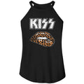 KISS Ladies Rocker Tank - Leopard Lip