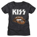 KISS Ladies T-Shirt - Leopard Lip