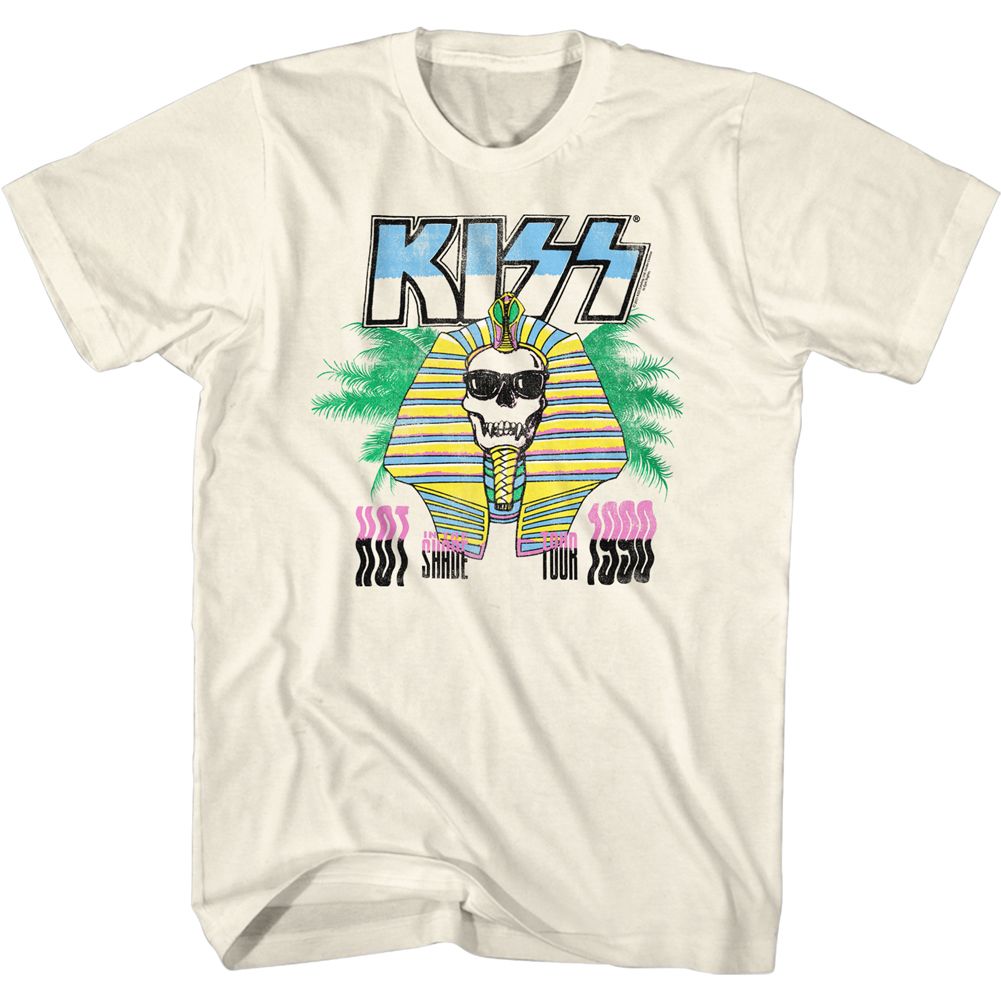 Natural KISS t-shirt featuring KISS Egyptian Shade design