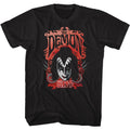 Black KISS t-shirt featuring KISS The Demon Gene Simmons design