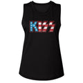 KISS Ladies Muscle Tank - Flag KISS