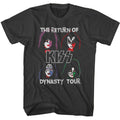 Smoke gray KISS t-shirt featuring KISS Dynasty 1979 album design
