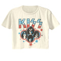 KISS Ladies Crop Top - Americana Stars