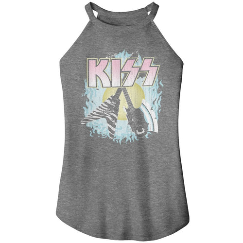 KISS Ladies Rocker Tank - Two Guitars