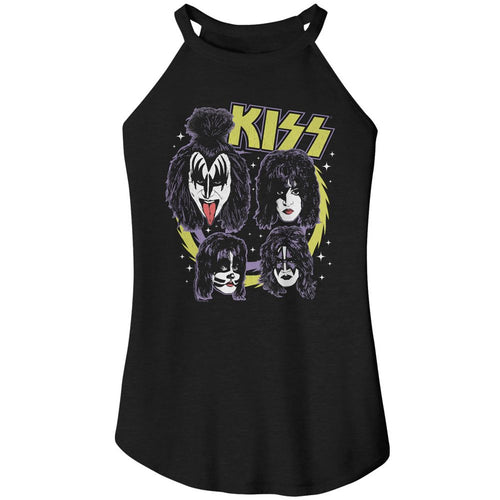 KISS Ladies Rocker Tank - Spike Circles