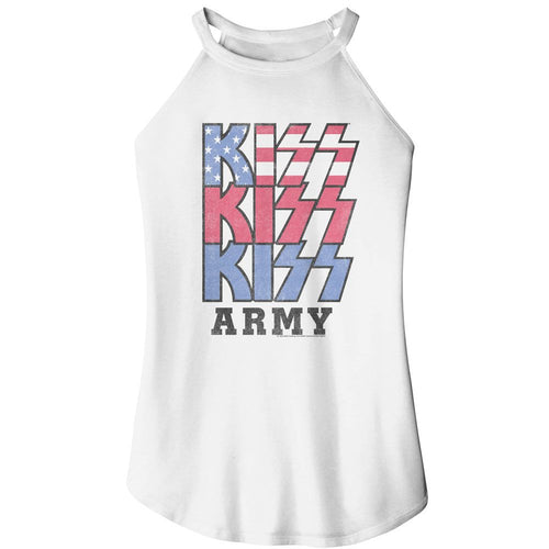 KISS Ladies Rocker Tank - Patriotic Logo