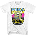 White KISS t-shirt featuring KISS Hot In The Shade Skull Sphinx design