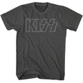 Smoke gray KISS t-shirt featuring KISS Outline design