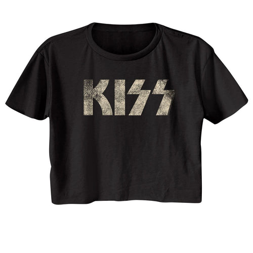 KISS Ladies Crop Top - KISS Logo