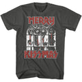 Smoke gray KISS t-shirt featuring KISS Snowy Kissmas design