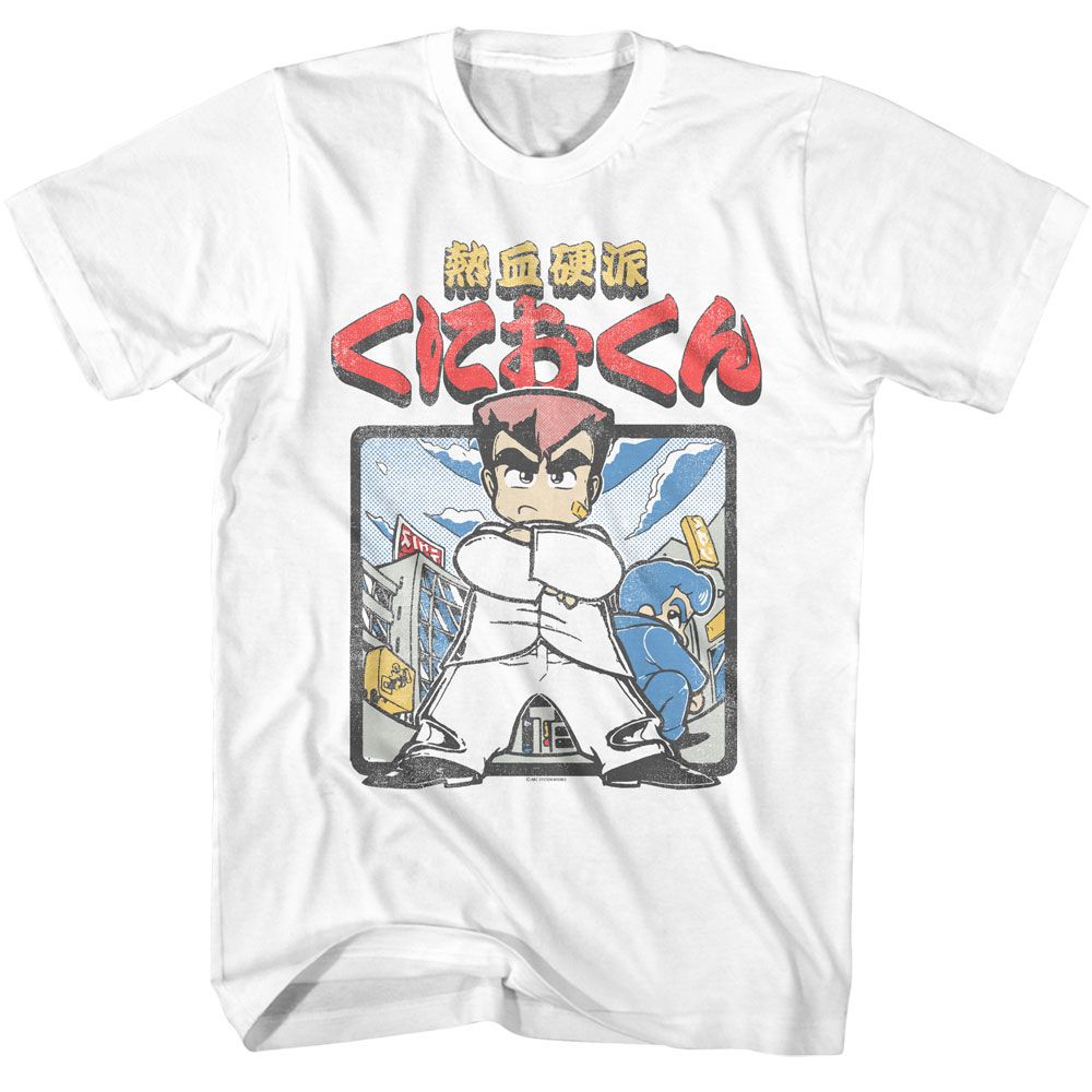 White River City Ransom t-shirt featuring River City Ransom Hot-Blooded Kunio-kun design