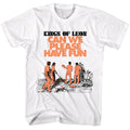 White Kings of Leon t-shirt featuring Kings of Leon Can We Please Have Fun 2024 album design