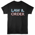 Black Law & Order t-shirt featuring Law & Order Logo design