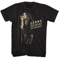 Black Lenny Kravitz t-shirt featuring Lenny Kravitz Stark Microphone design