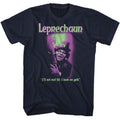 Navy Leprechaun t-shirt featuring Leprechaun Duotone Squares design