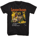 Black Leprechaun t-shirt featuring Leprechaun Traded Me Soul design
