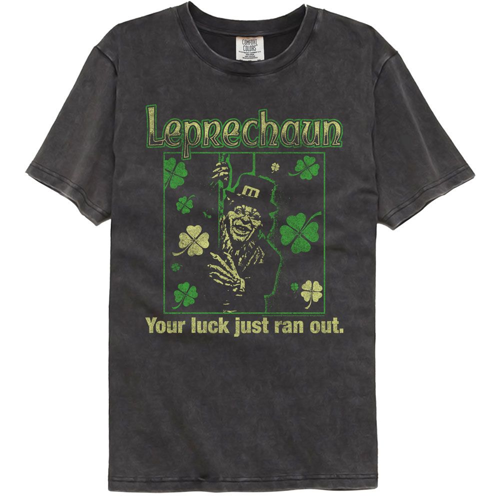 Leprechaun Comfort Colors T-Shirt - Luck Just Ran Out