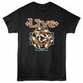 Black Live t-shirt featuring a Koi design