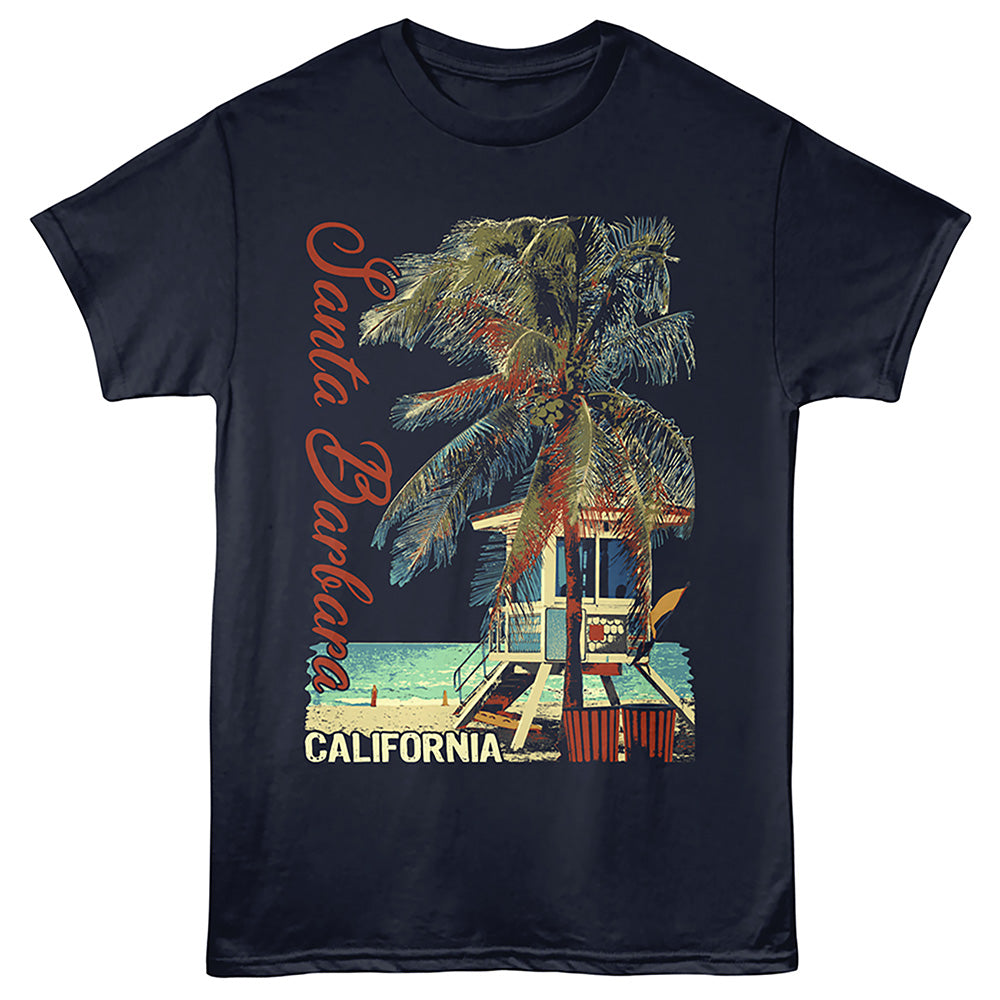 Lantern Press T-Shirt - Sb Lifeguard Station