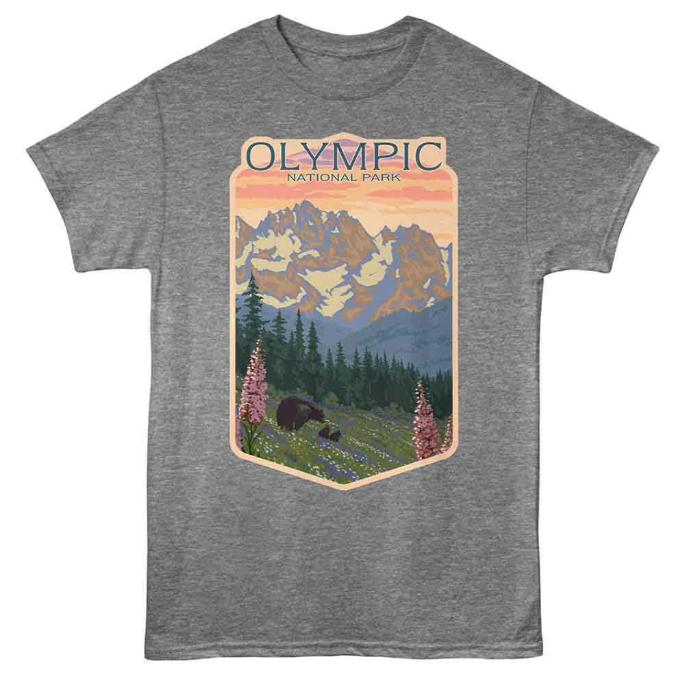 Lantern Press T-Shirt - Olympic Contour