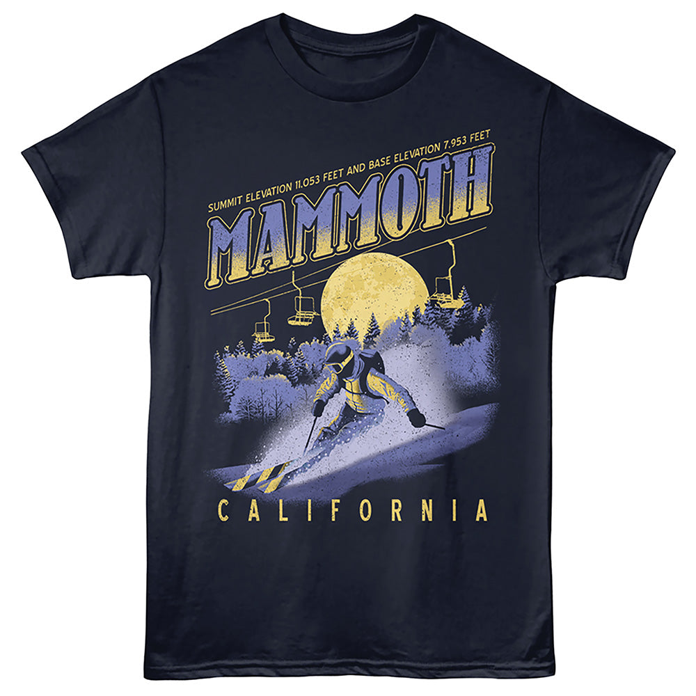 Lantern Press T-Shirt - Mammoth Ski
