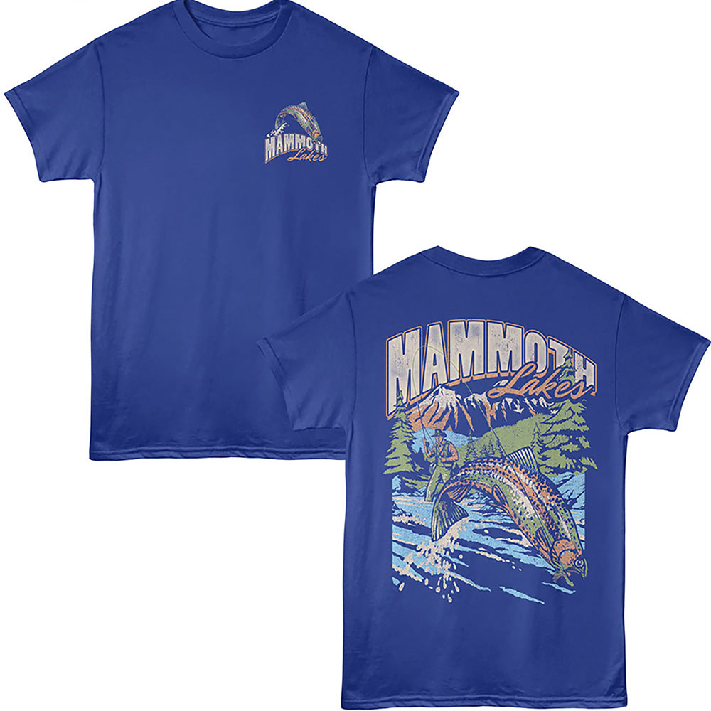 Lantern Press T-Shirt - Mammoth Fishing