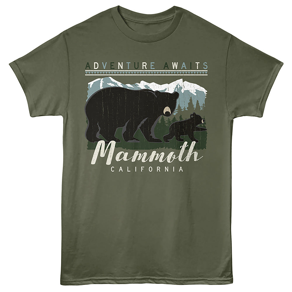 Lantern Press T-Shirt - Mammoth Bears