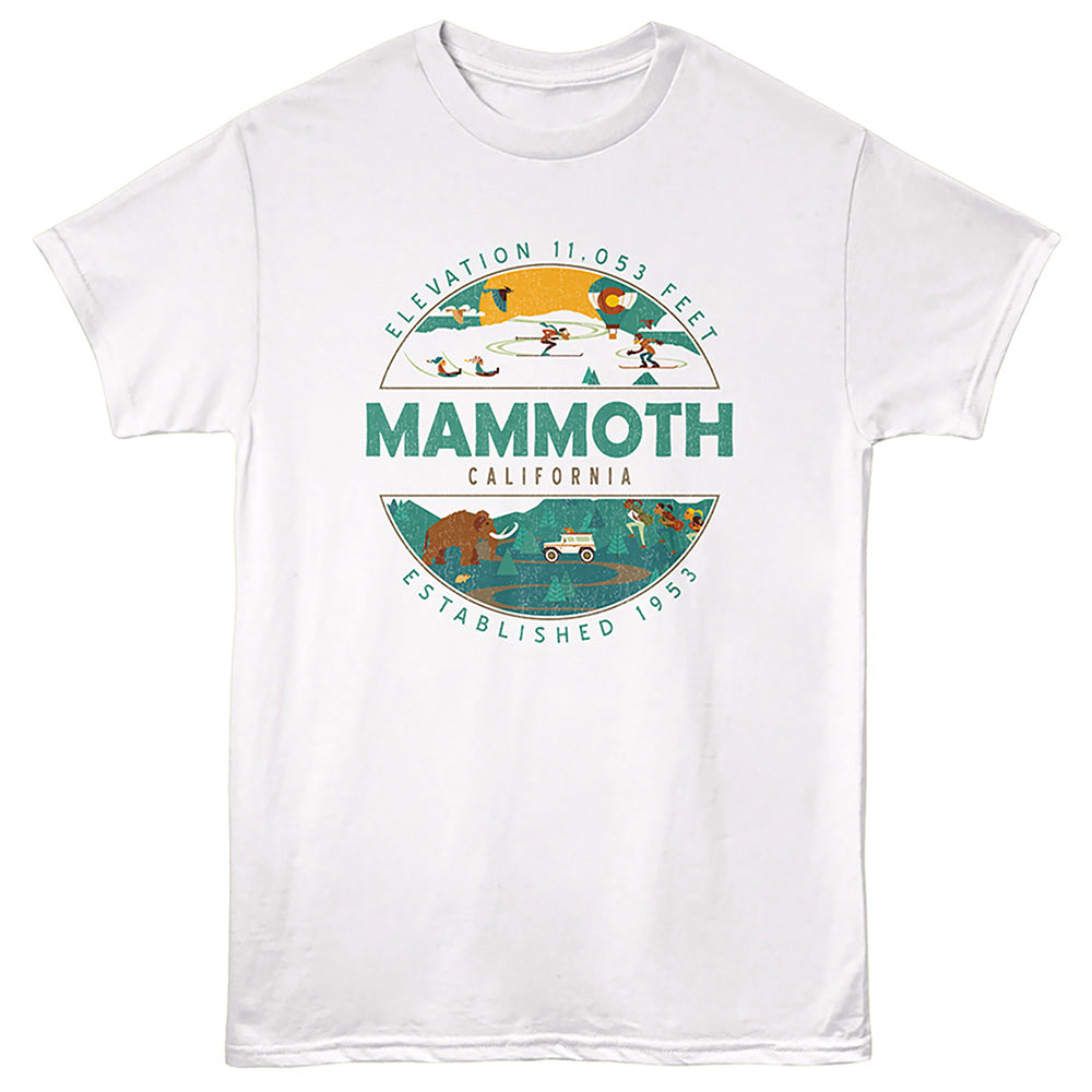 Lantern Press T-Shirt - Mammoth Circle