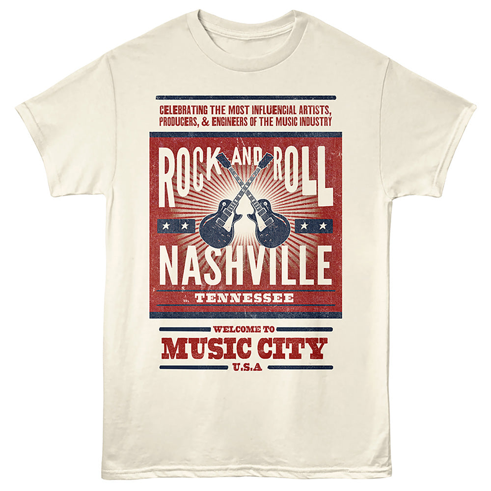 Lantern Press T-Shirt - Rock And Roll Music City