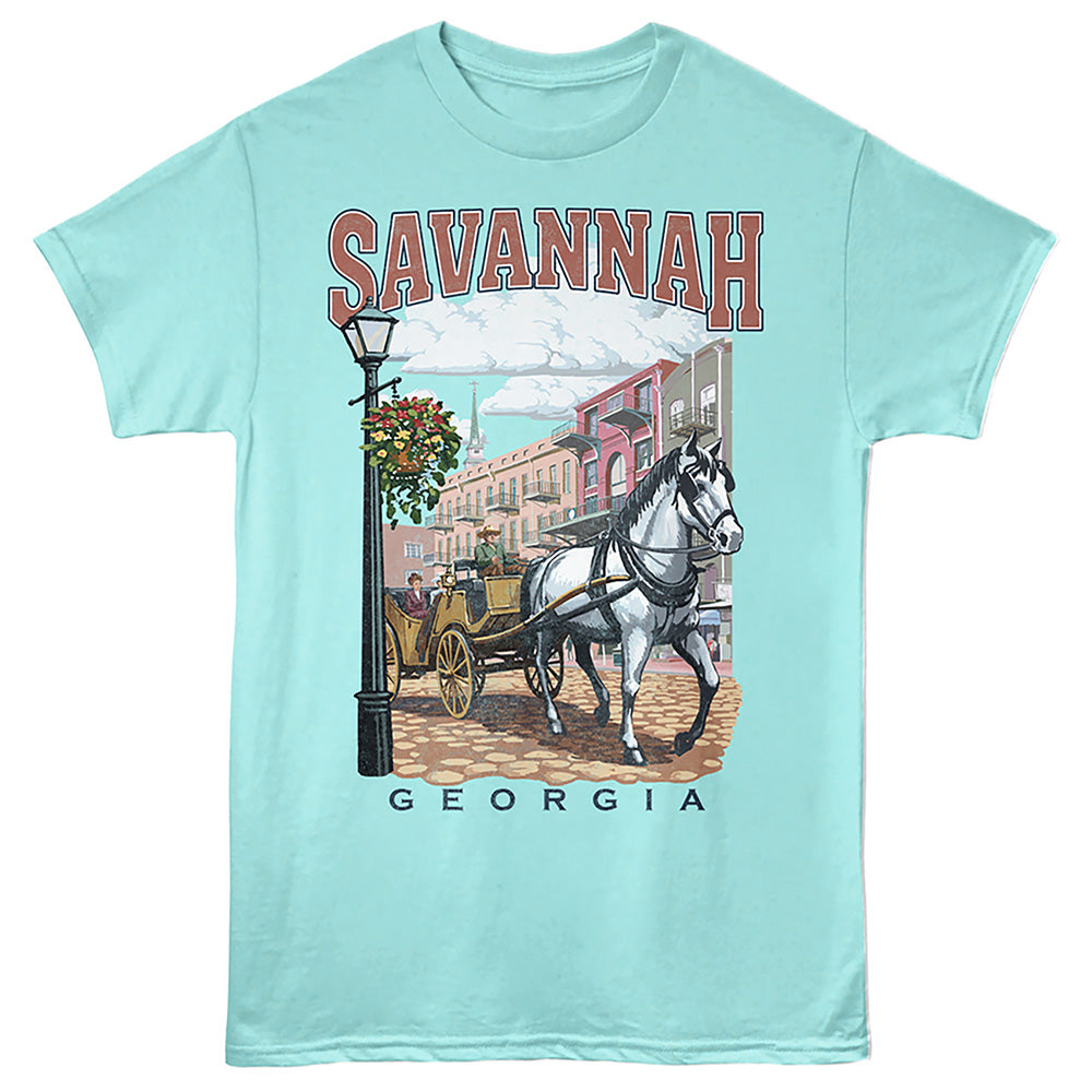 Lantern Press T-Shirt - Savannah Carriage
