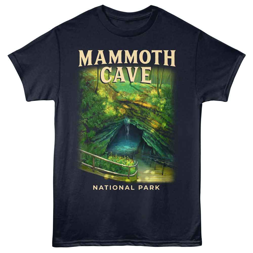 Lantern Press T-Shirt - Mammoth Stairs
