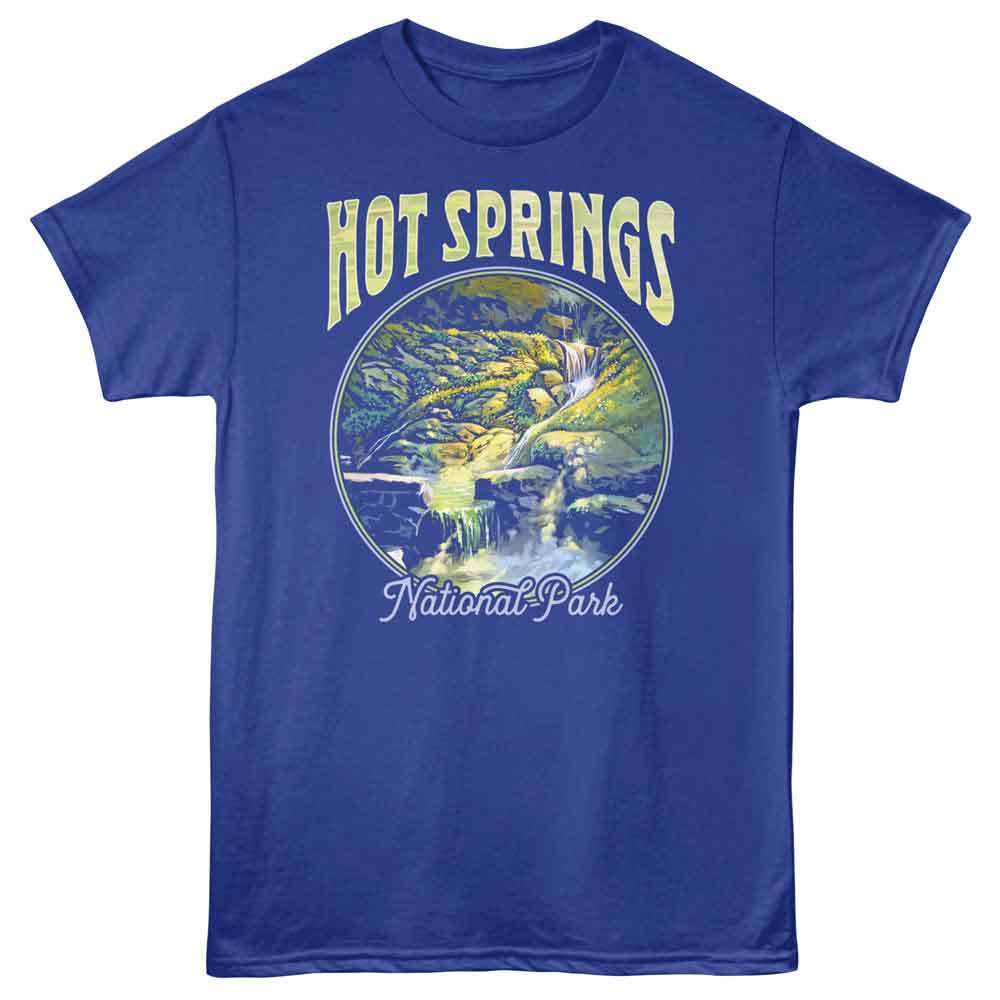 Lantern Press T-Shirt - Hot Springs Circle