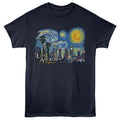 Lantern Press T-Shirt - Los Angeles Starry Night