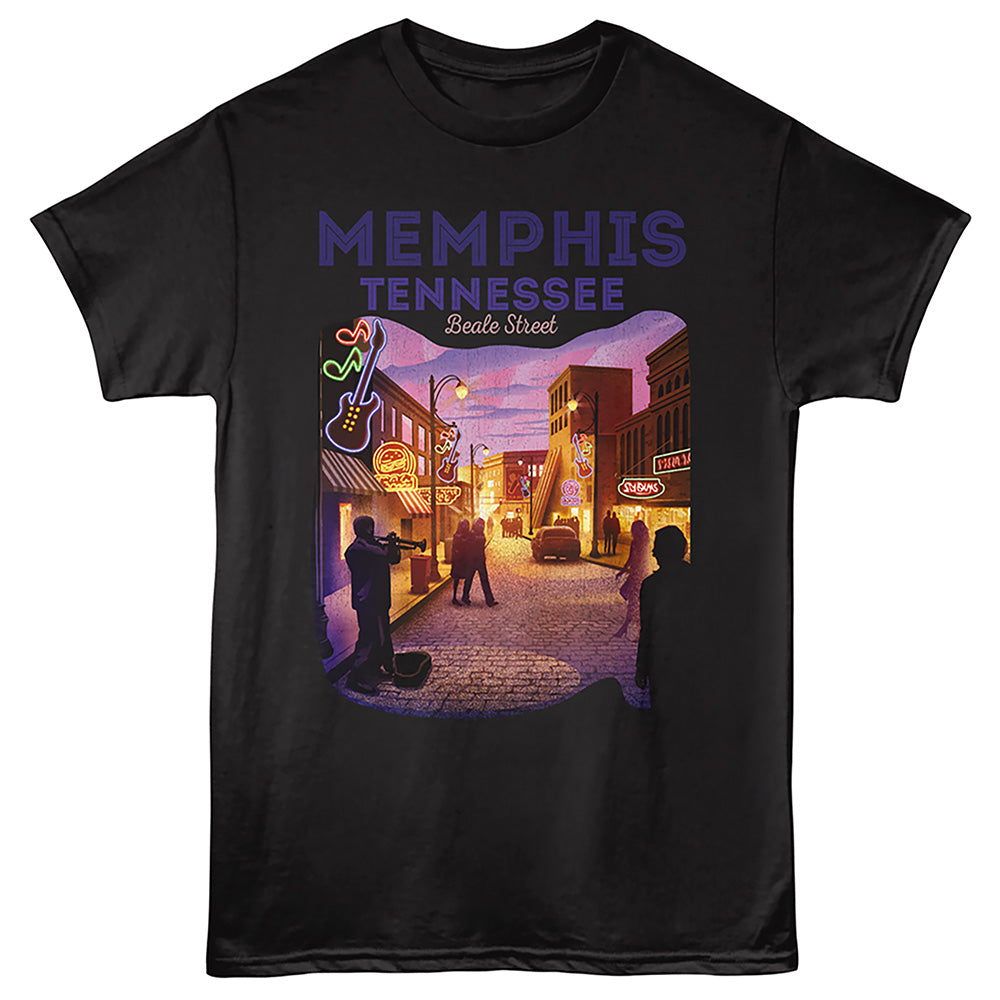 Lantern Press T-Shirt - Memphis Beale St