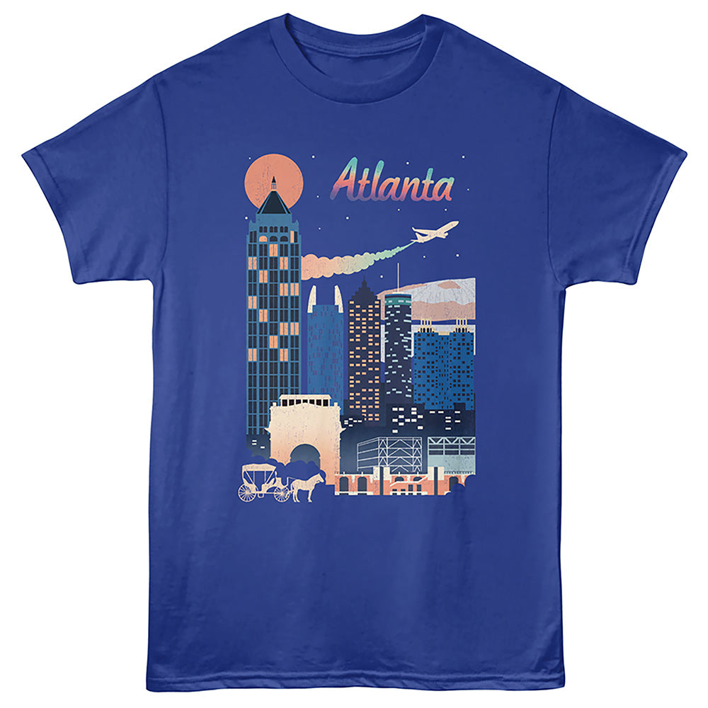 Lantern Press T-Shirt - Atlanta City